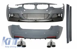image-44-Complete Body Kit suitable for BMW F30 (2011-up) M-Performance Design +Exhaust Muffler Tips Quad M-Power Black