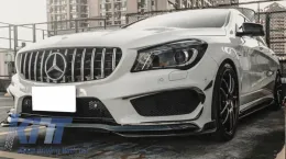 Сплитери Перки за Предна Броня Перки Aero подходящи за MERCEDES Benz CLA W117 C117 X117 (2013-2016) CLA45 A-Design Въглеродно фолио-image-6034102