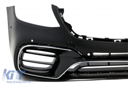 Пълен комплект за каросерия, подходящ за Mercedes S-Class W222 Facelift (2013-06.2017) S63 Дизайн With Централна решетка Матово черно-image-6033998