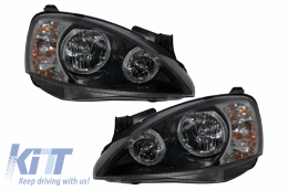 image-38-Headlights Angel Eyes 2 Halo Rims suitable for OPEL Corsa C (2001-2006) Black