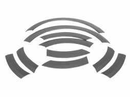 Метални кори и разширители на Вежди за калниците Разширения на арките на колелата Облицовки Off Road, подходящи за AUDI Q5 8R (2008-2012)-image-6034088