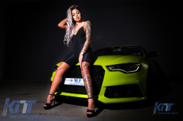 Предна Броня подходяща за AUDI A6 C7 4G (2011-2015) RS6 Дизайн с Решетка-image-6081839