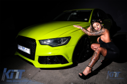 Предна Броня подходяща за AUDI A6 C7 4G (2011-2015) RS6 Дизайн с Решетка-image-6081841