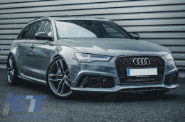 Предна Броня подходяща за Audi A6 C7 4G Facelift (2015-2018) RS6 Дизайн с Решетка-image-6040812