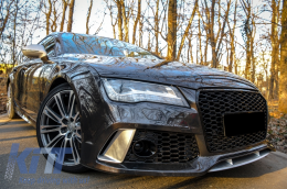 Предна Броня подходяща за Audi A7 4G Pre-Facelift (2010-2014) RS7 Дизайн с Решетка-image-6041119