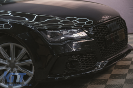 Предна Броня подходяща за Audi A7 4G Pre-Facelift (2010-2014) RS7 Дизайн с Решетка-image-6097717