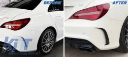 Сплитери Перки за Броня Перки Aero Side Vent Canards подходящи за Mercedes CLA W117 C117 X117 (2013-2016) CLA45 Дизайн-image-6036347