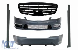 image-60-Пълен комплект за каросерия, подходящ за Mercedes S-Class W221 (2005-2011) SWB S63 S65 Piano Black Дизайн