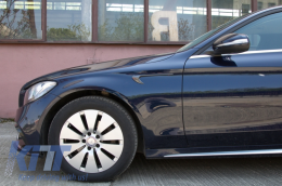 Отвори на страничните калници Облицовка на крилото, подходяща за Mercedes C-Class W205 S205 E-Class W213 S213 Карбон-image-6044231