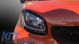 Капаци за фарове Вежди Облицовка подходяща за SMART ForTwo C453 A453 ForFour W453 (2014-Up)-image-6039111