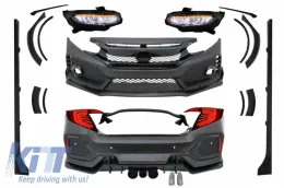 image-0-Complete Body Kit suitable for HONDA Civic MK10 (FC/FK) 2016+ Sedan Type R Design