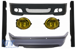 image-27-Body Kit suitable for BMW E46 Sedan (1998-2004) Bumper With PDC Side Skirts + Fog Lights Yellow M-Technik Design