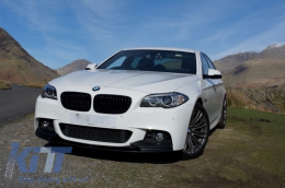 Предна Броня със Спойлер , подходяща за BMW 5 Series F10 F11 LCI (2015-2017) M-Performance Спорт Дизайн-image-6088343