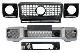image-36-Front Bumper Assembly suitable for Mercedes G-Class W463 (1989-2012) G65 Design with Grille G63 GT-R Panamericana Design