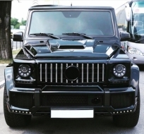 Предна Броня , подходяща за Mercedes G-Class W463 (1989-2012) G65 Дизайн с Решетка G63 GT-R Panamericana Дизайн-image-6039161
