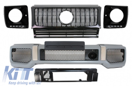 image-38-Предна Броня , подходяща за Mercedes G-Class W463 (1989-2012) с Решетка G63 GT-R Panamericana Дизайн