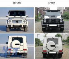 Пълен комплект за преобразуване на тялото, подходящ за Mercedes G-Class W463 (2008-2017) 2018 G63 Дизайн-image-6041836