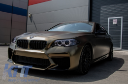 Предна Броня с централни Решетки , подходяща за BMW 5 Series F10 F11 (2011-2017) G30 M5 Дизайн Без PDC-image-6046018