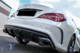 Въздушен дифузьор на Задна Броня , подходящ за Mercedes CLA W117 X117 Shooting Brake (2013-2018) Facelift CLA45 Look-image-6072923