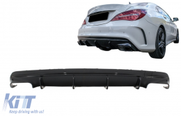 Въздушен дифузьор на Задна Броня , подходящ за Mercedes CLA W117 X117 Shooting Brake (2013-2018) Facelift CLA45 Look-image-6073007