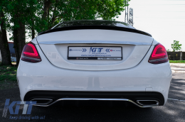 Спойлер за багажник подходящ за MERCEDES C-Class W205 (2014-2020) Блестящо черно-image-6093407
