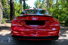 Спойлер на капака на багажника подходящ за Mercedes CLA C117 W117 (2013-2018) Блестящо черно-image-6075100