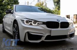 Калъфи за огледала подходящи за BMW 1/2/3/4 Series F20 F21 F22 F23 F30 F31 F32 F33 F36 Гланцирано черно-image-6049391