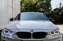 Калъфи за огледала подходящи за BMW 1/2/3/4 Series F20 F21 F22 F23 F30 F31 F32 F33 F36 Гланцирано черно-image-6049392