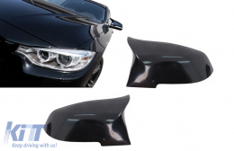 Калъфи за огледала подходящи за BMW 1/2/3/4 Series F20 F21 F22 F23 F30 F31 F32 F33 F36 Гланцирано черно-image-6101957