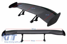 Универсален Регулируема Спойлер за багажник Wing TFSI Дизайн Real Carbon-image-6042839