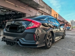Комплект за тяло, подходящ за Honda Civic MK10 FC FK (2016-Up) Sedan Type R Дизайн с изпускателна система-image-6040900