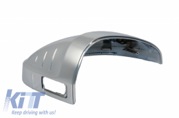 Калъфи за огледала , подходящи за Audi A4 B9 (2016-) Extinction Aluminium Plated Complete Housing Със страничен асистент-image-6043573