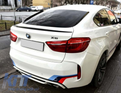 Спойлер за багажник подходящ за BMW X6 F16 (2015-Up) Спорт Дизайн Piano Black-image-6045018