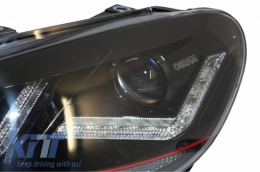 Предна Броня, подходяща за VW Golf VI 6 (2008-2013) TFSI Look с Фарове Osram Ксенон Upgrade Red TFSI LED Динамичен Sequential Въртящи се светлини-image-6042266