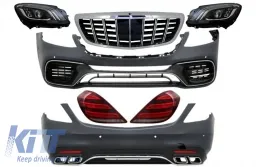 image-10-Full Convesion Body Kit suitable for MERCEDES S-Class W222 (2013-2017) Facelift S63 Design