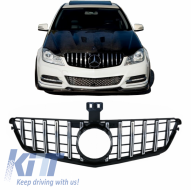 image-76-Предна Решетка , подходяща за Mercedes C-Class W204 S204 Лимузина Комби (2007-2014) GT-R Panamericana Дизайн Chrom