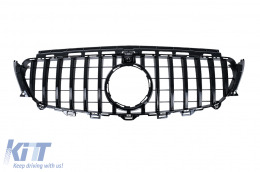 image-79-Централна решетка подходяща за Mercedes E-Class W213 S213 C238 A238 (2016-2019) GT-R Panamericana Дизайн Черен