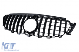 Централна решетка подходяща за Mercedes E-Class W213 S213 C238 A238 (2016-2019) GT-R Panamericana Дизайн Черен-image-6042671