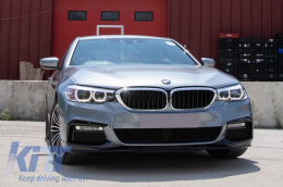 Спойлер на Предна Броня , подходящ за BMW 5 Series G30 Лимузина G31 Touring (2017-2019) M Sport Дизайн Piano Black-image-6043544