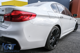Удължение на страничните прагове , подходящи за BMW 5 Series G30 Лимузина G31 Touring (2017-up) M Design Piano Black-image-6072575