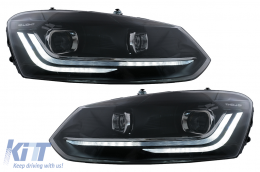 Боди комплект с Фарове и Задни светлини Full LED подходящ за VW Polo 6R (2009-2017) R-Line Дизайн-image-6043330