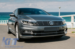 Предна Броня подходяща за VW Passat B8 3G (2015-2018) R-Line с Фарове LED Matrix с последователни Динамичен Въртящи се светлини-image-6043420