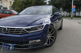 Предна Броня подходяща за VW Passat B8 3G (2015-2018) R-Line с Фарове LED Matrix с последователни Динамичен Въртящи се светлини-image-6114208