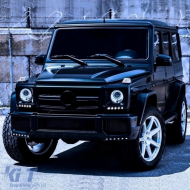 Комплект за Предна Броня Спойлер LED DRL Разширение подходящо за Mercedes G-Class W463 (1989-2017) G65 Дизайн-image-6043713