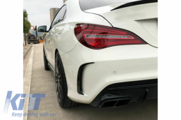 Капаци на Задна Броня, странични перки, подходящи за MERCEDES CLA W117 (2014-2018) Carbon Edition-image-6044418