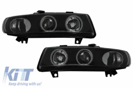image-15-Headlights suitable for SEAT Leon (1999-2004) / Seat Toledo (1999-2004) Angel Eyes Black CCFL