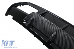 Дифузьор на Задна Броня , подходящ за Mercedes W176 A-Class (2013-2018) A45 Facelift Дизайн Carbon Look-image-6047255
