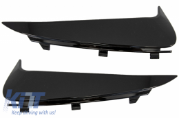 Капаци на Задна Броня, странични перки, подходящи за Mercedes C-Class W205 (2014-2020) Piano Black-image-6046600