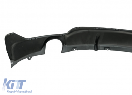 Дефузьор за задна броня подходящ за BMW F32 F33 F36 (2013-) Купе Кабрио 4 Series M Performance Дизайн Twin Single Outlet Piano Black-image-6072529