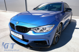Спойлер на Предна Броня , подходящ за BMW 4 Series F32 Купе F33 Кабрио F36 Grand Купе (2013-03.2019) M Design Piano Black-image-6072532